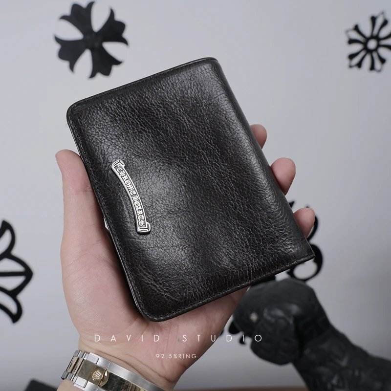 High quality 925 silver short wallet fashionable wallet