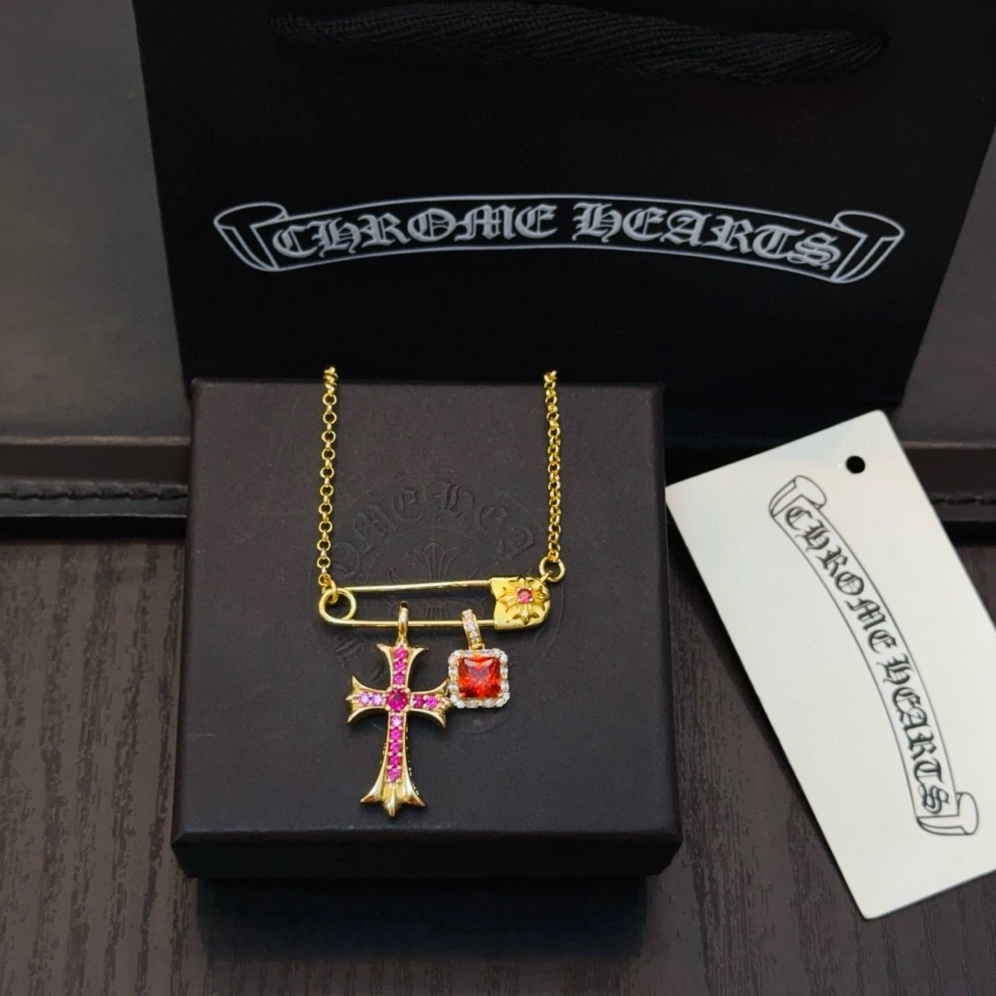 High quality Kroos Heart Quality Pin Key Cross High Necklace