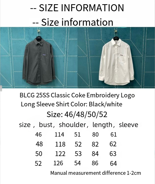 High quality embroidered long sleeved shirt