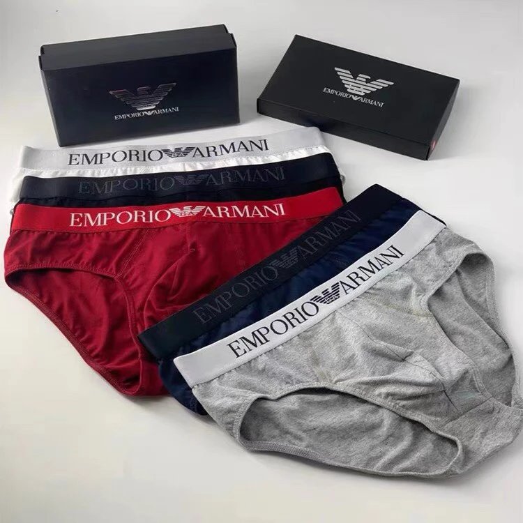High quality men's underwear in a box of three, available in any color