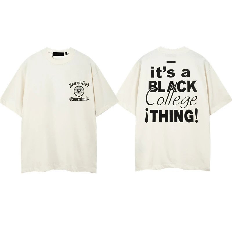 Spring/Summer New Double Row Dopamine Letter Short Sleeve Men's and Women's High Street T-shirt Half Sleeve