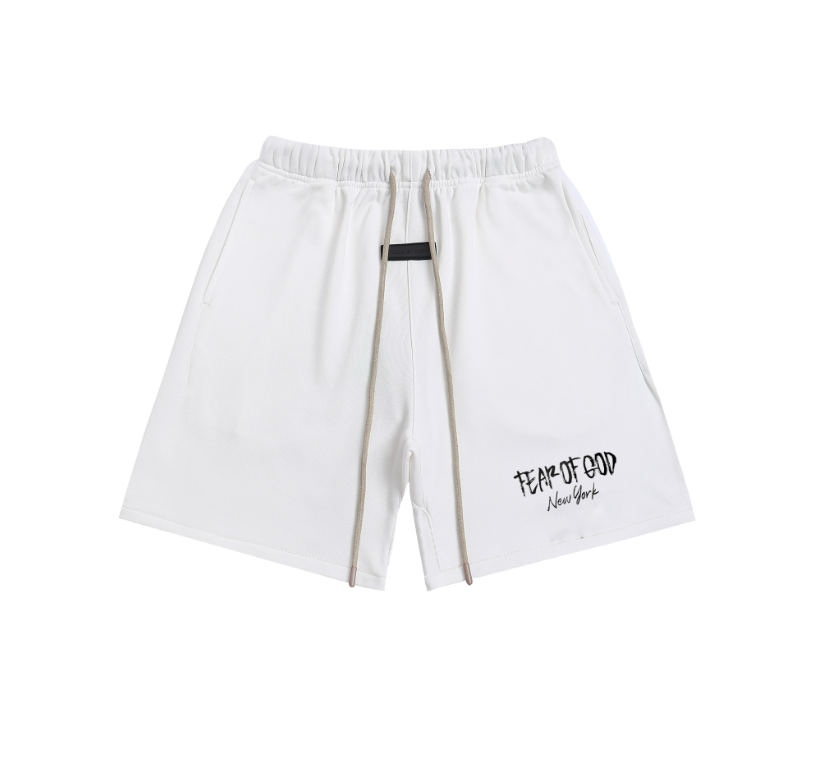 High quality plush printed loose shorts for couples of both genders
