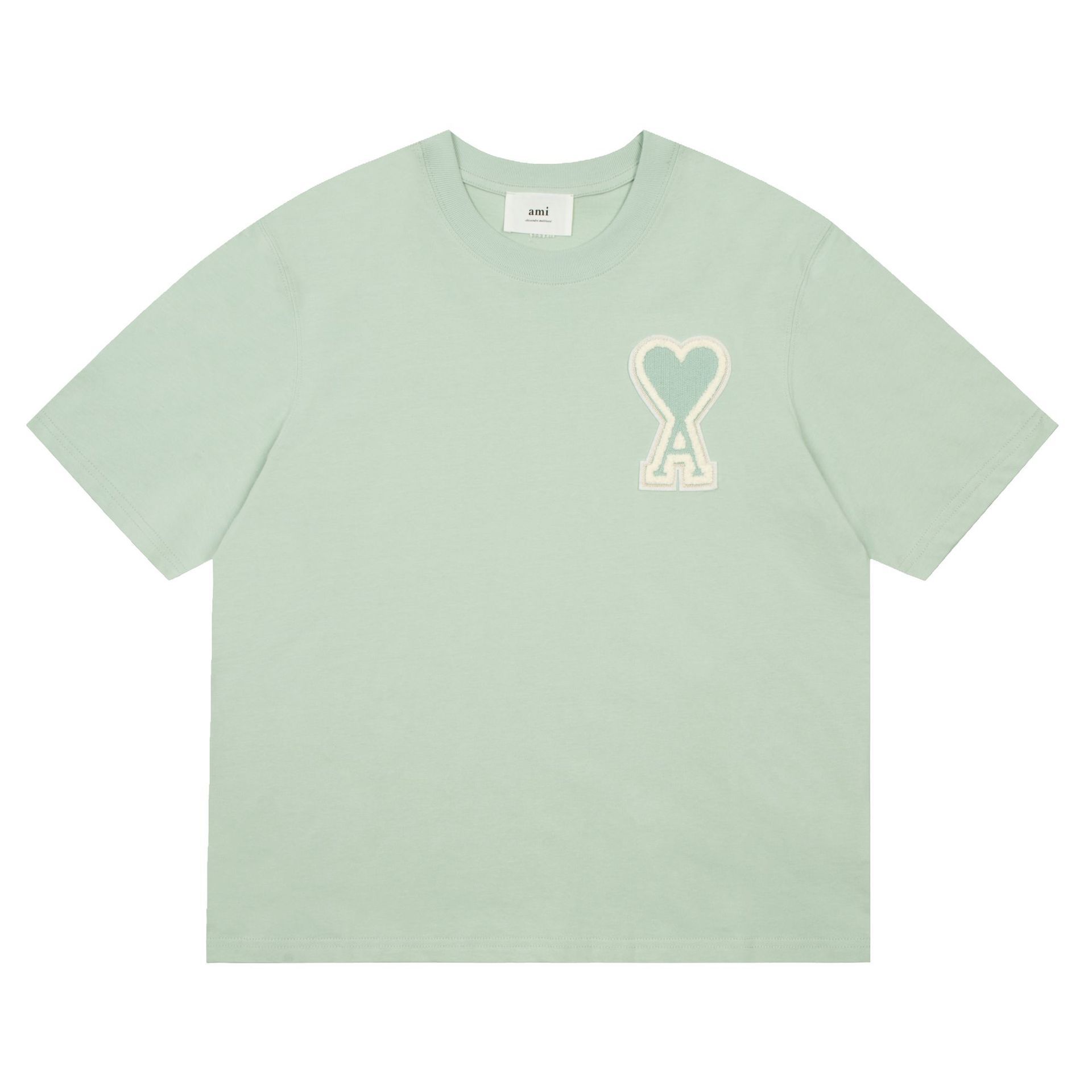 High quality small heart embroidered short sleeved 1:1 pls add : 18030258501 if you need size guide