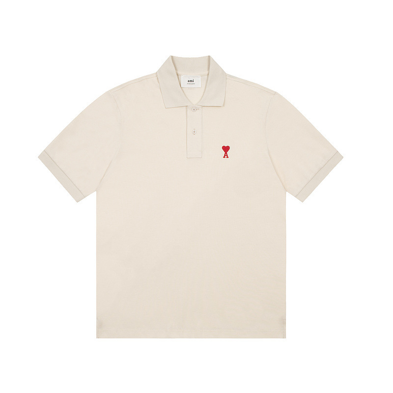 High quality small heart embroidered short sleeved 1:1 pls add : 18030258501 if you need size guide