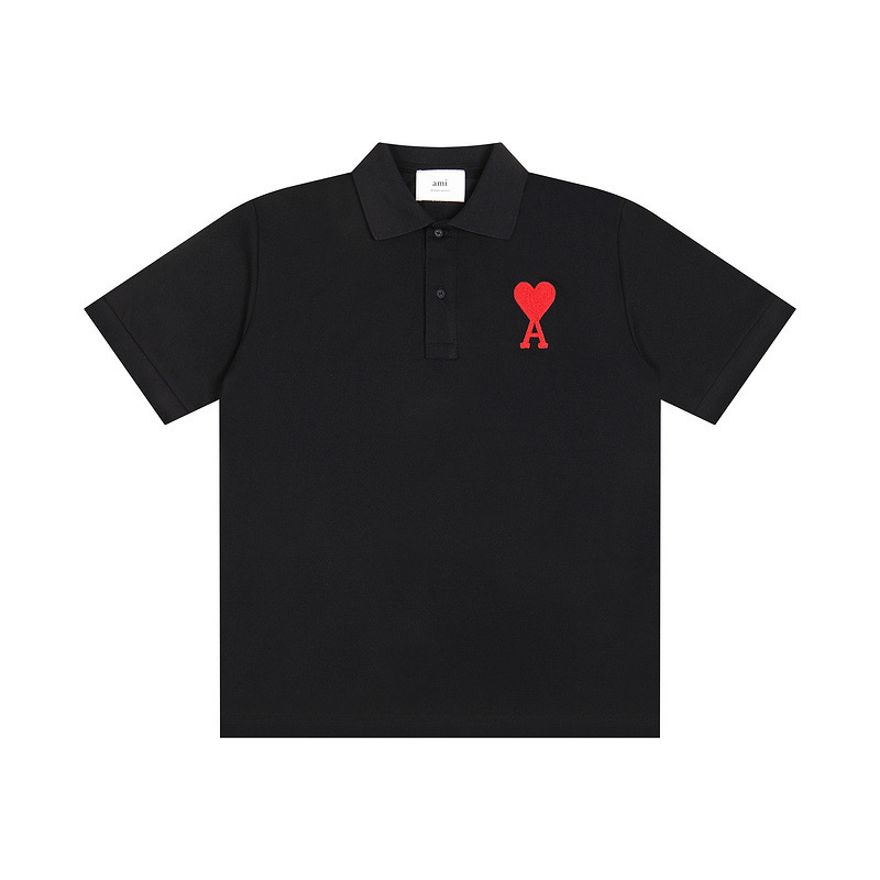 High quality small heart embroidered short sleeved 1:1 pls add : 18030258501 if you need size guide