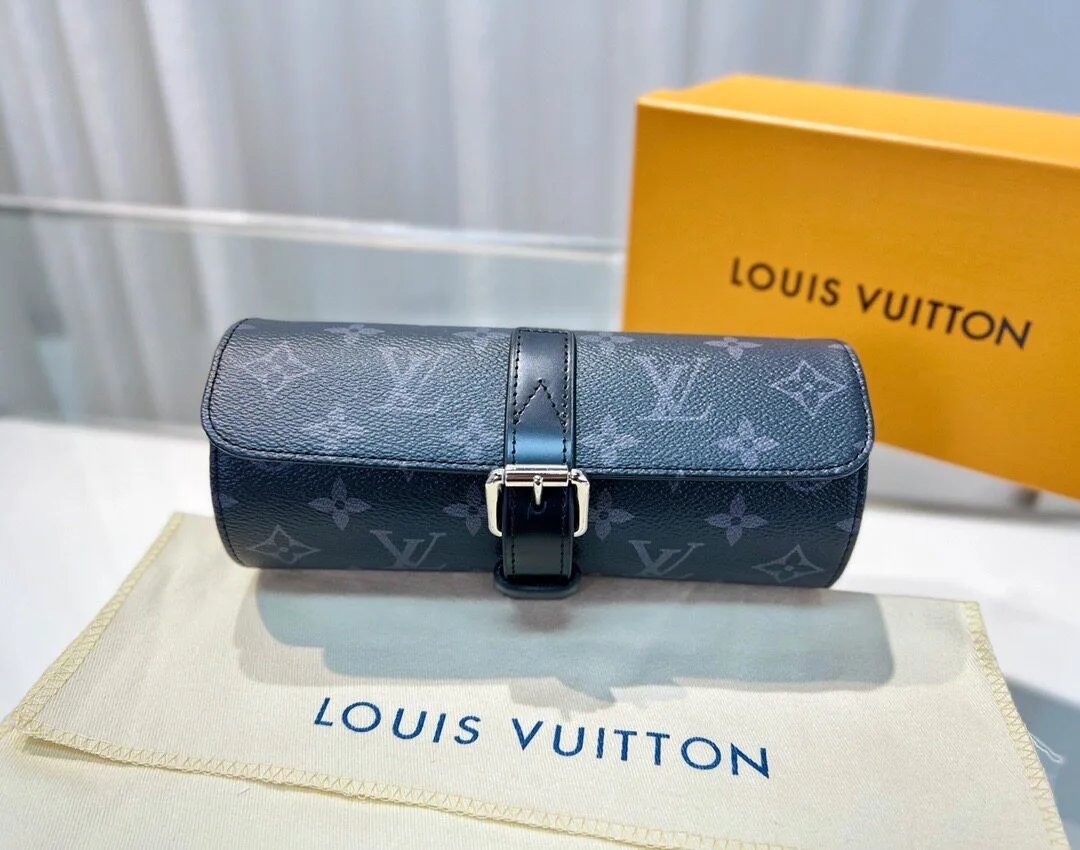High quality watch box, watch storage box, one three seater leather handbag with ancient floral leather
