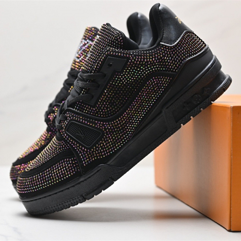 High quality diamond inlaid printed sports board shoes, please add : 18859952090 if you need size gui