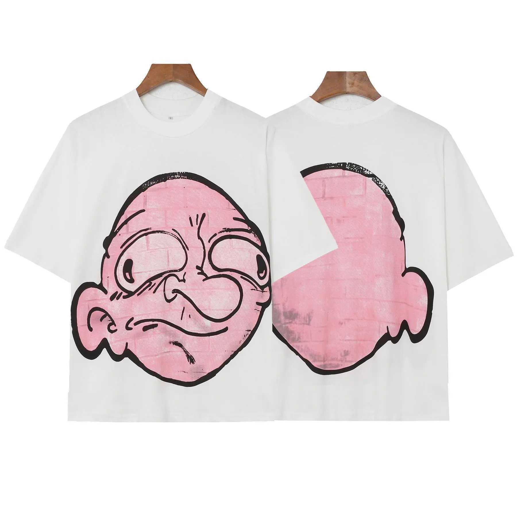 High quality trendy printed bat short sleeves