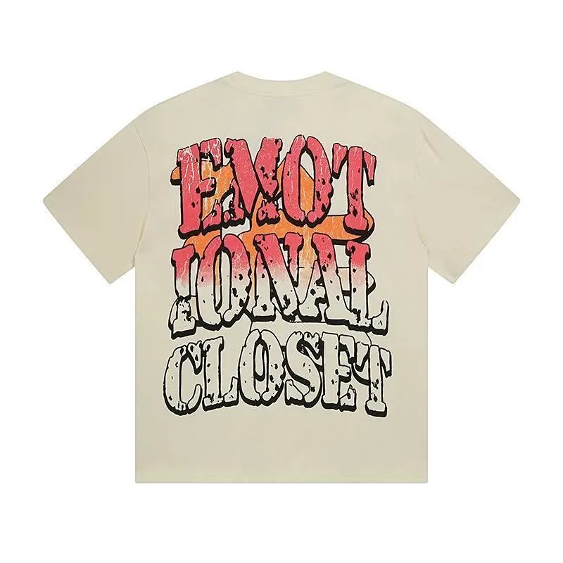 High quality trendy printed bat short sleeves