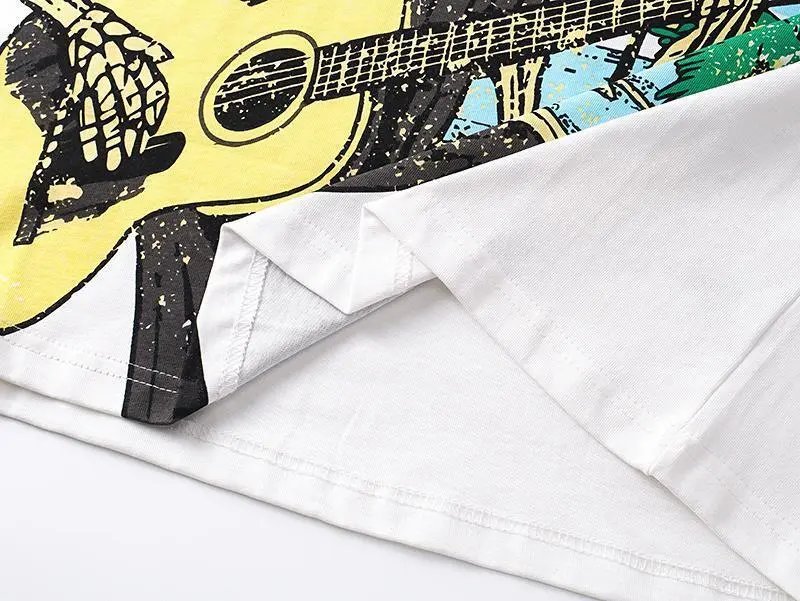 High quality trendy printed bat short sleeves