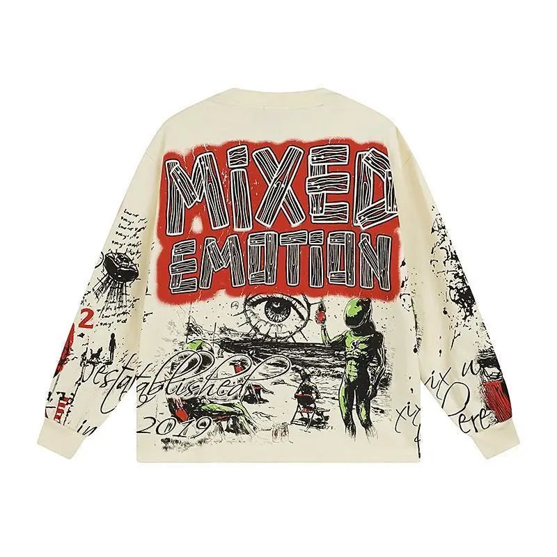 High quality trendy printed bat short sleeves