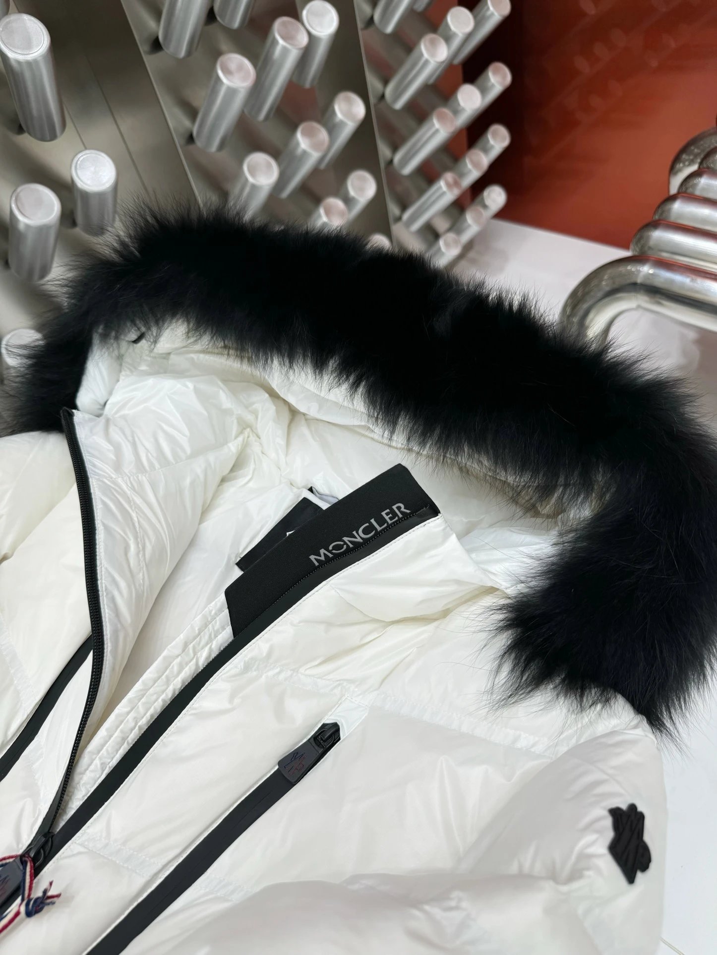 Short casual down jacket