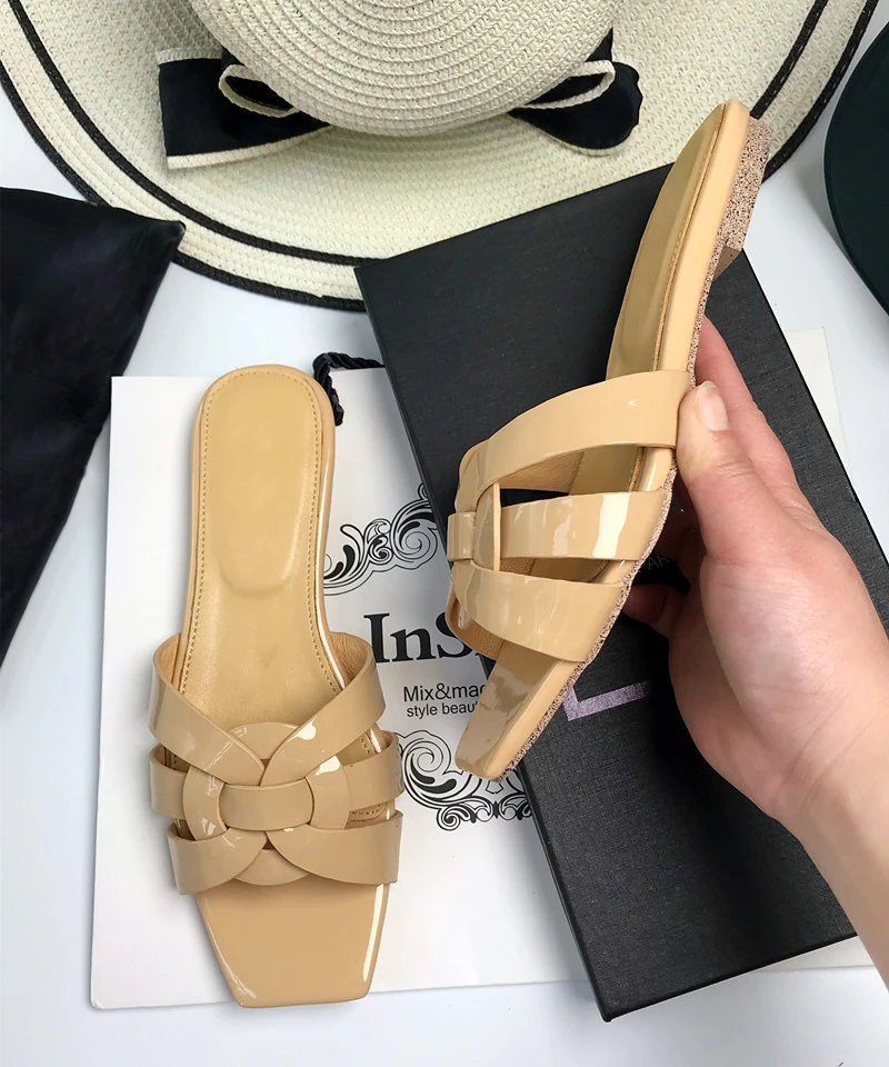 High quality flat woven slippers, please add : 18030258501 if you need size guide