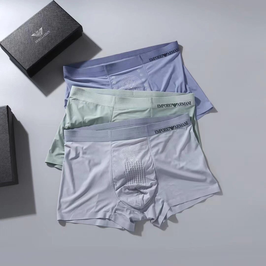 High quality men's underwear in a box of three, available in any color