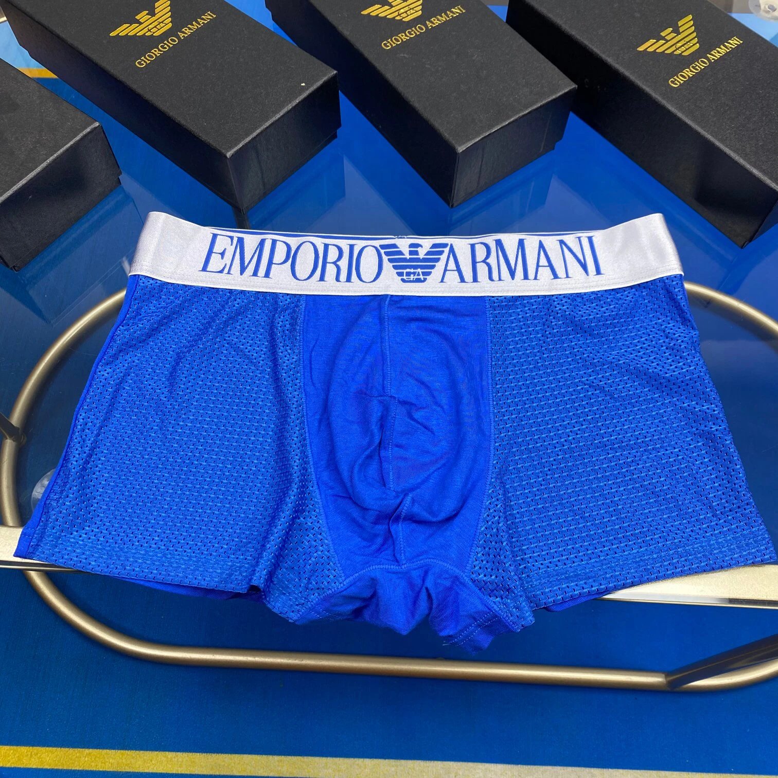 High quality men's underwear in a box of three, available in any color