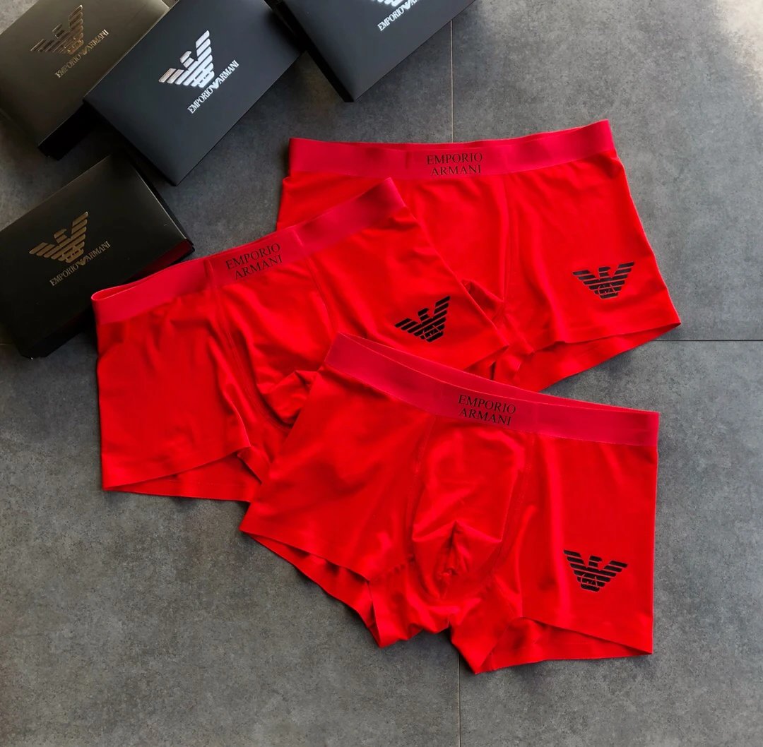 High quality men's underwear in a box of three, available in any color