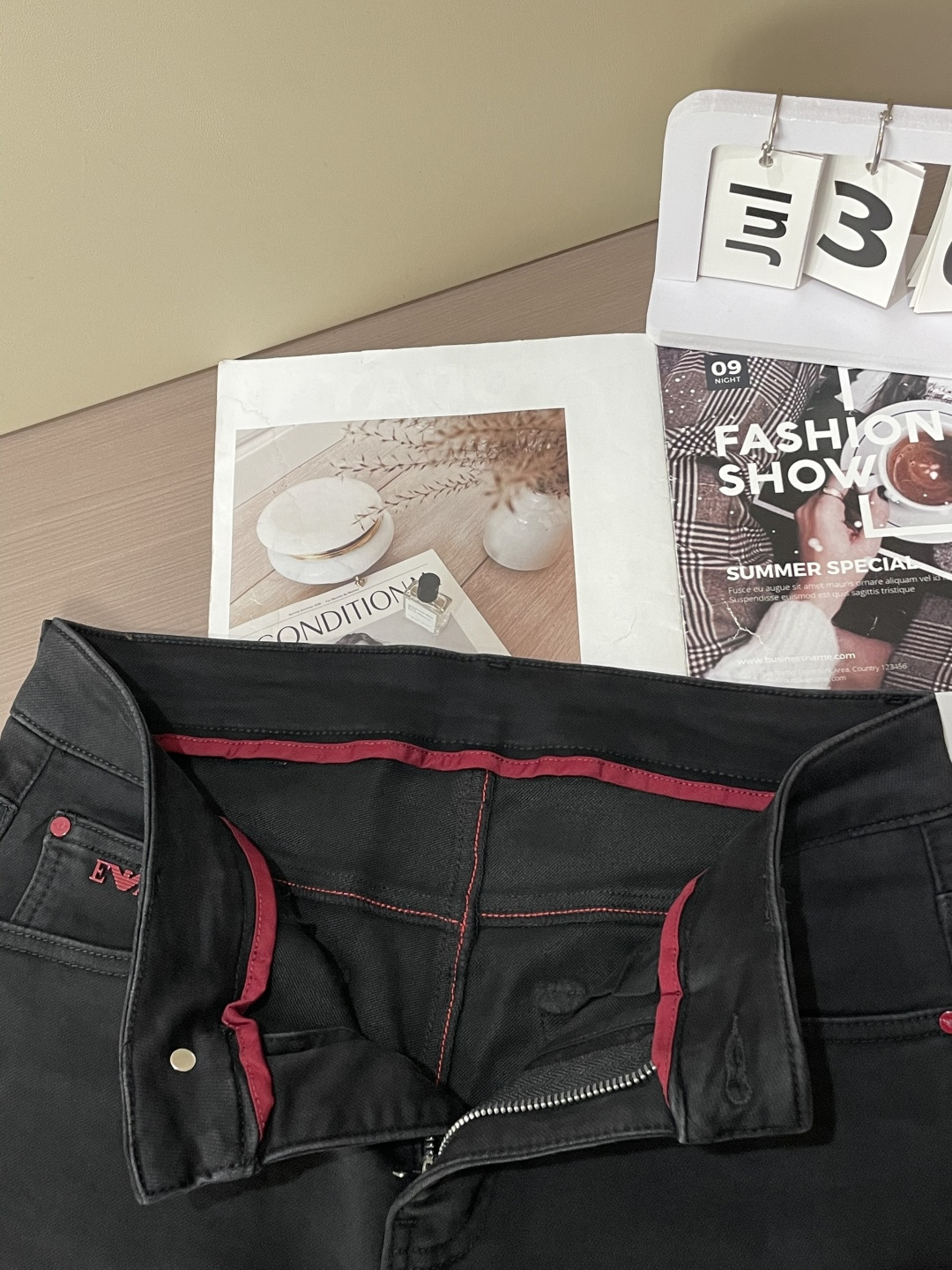 New high-end men's stretch brand trendy pants and jeans