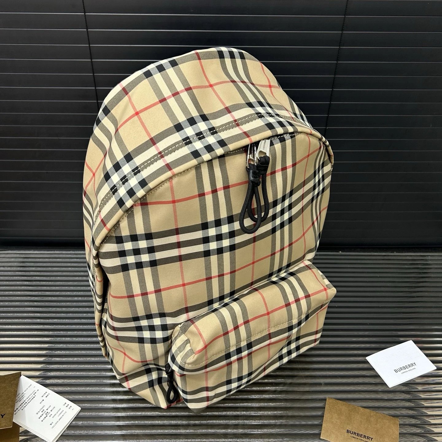 High quality checkered backpack