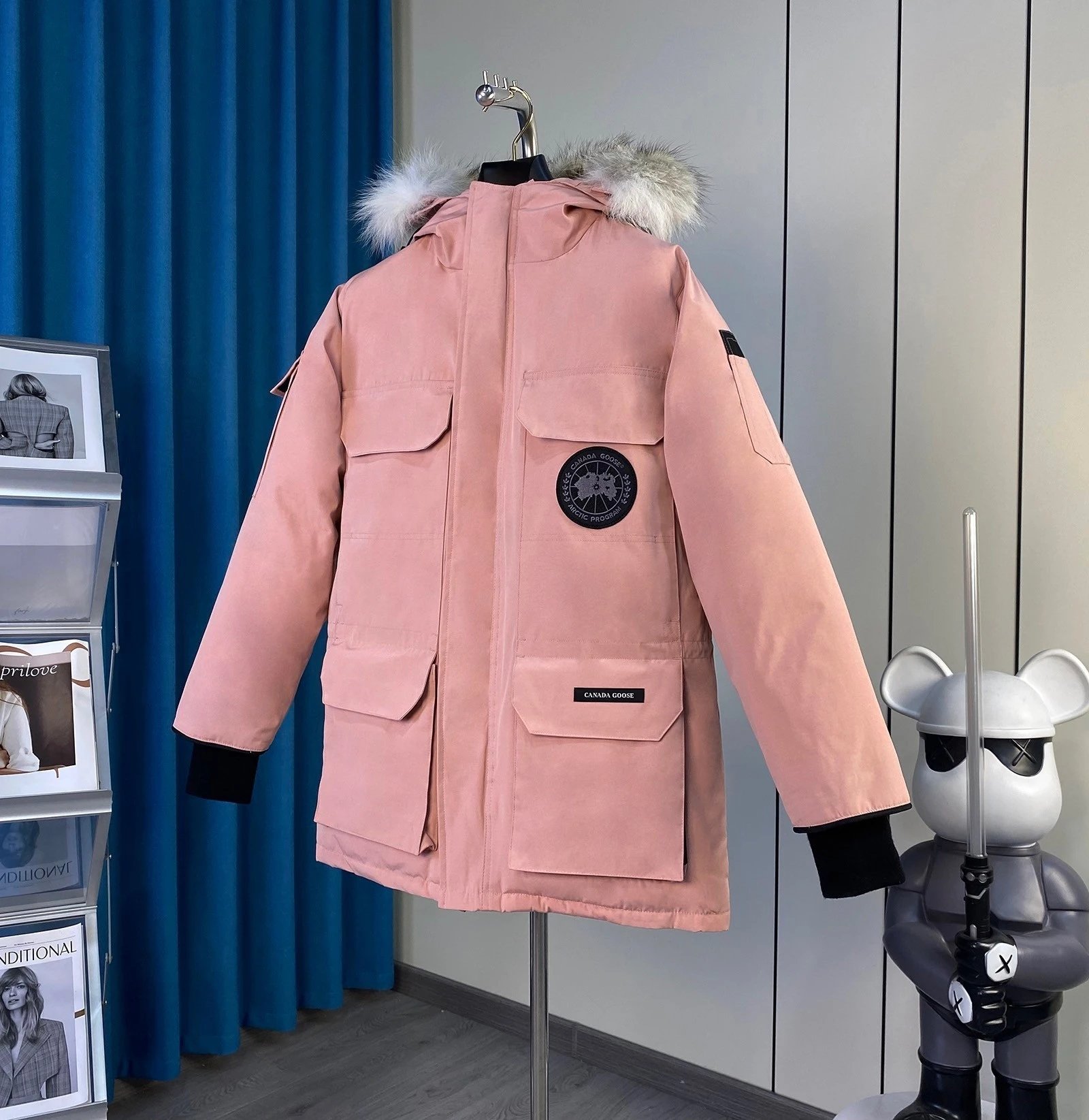 Winter long down jacket