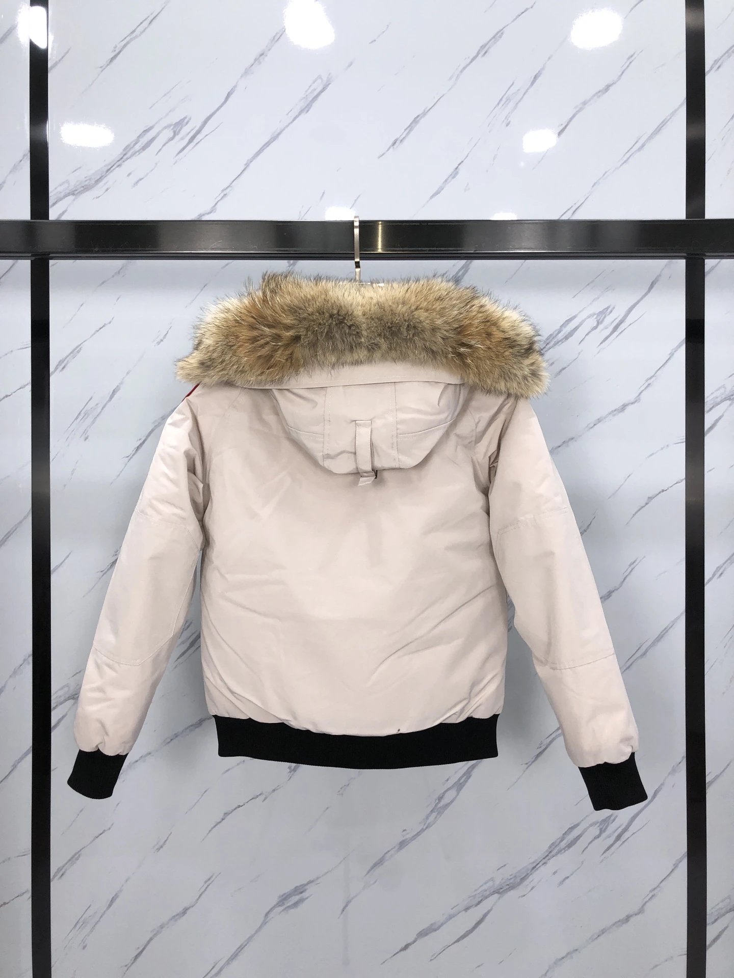 Winter hooded down jacket