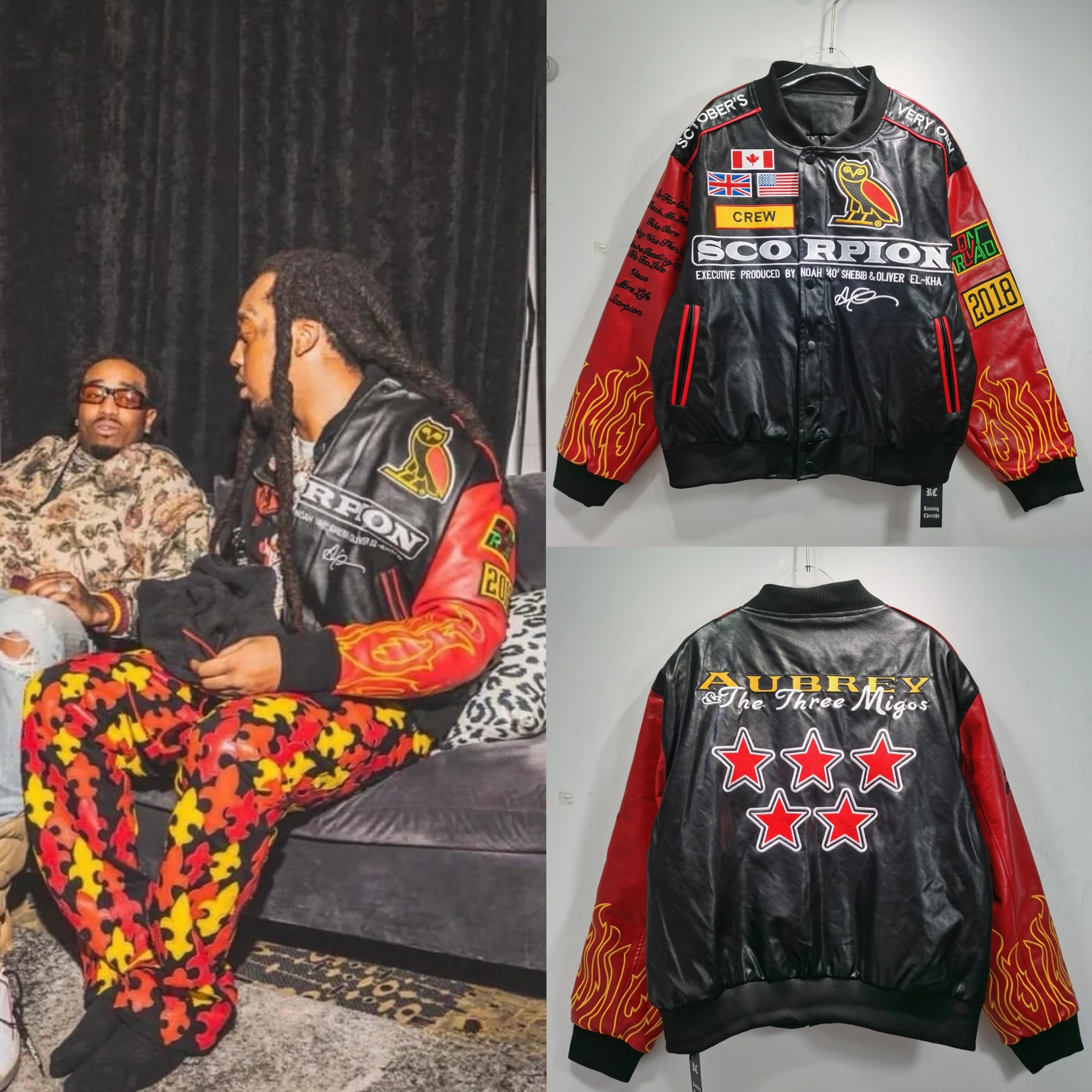 New high quality locomotive leather jacket (multi brand)