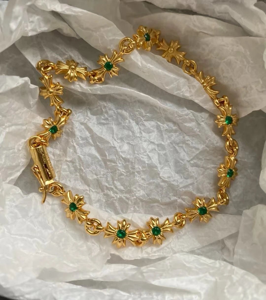 High quality Cro high-quality emerald necklace bracelet