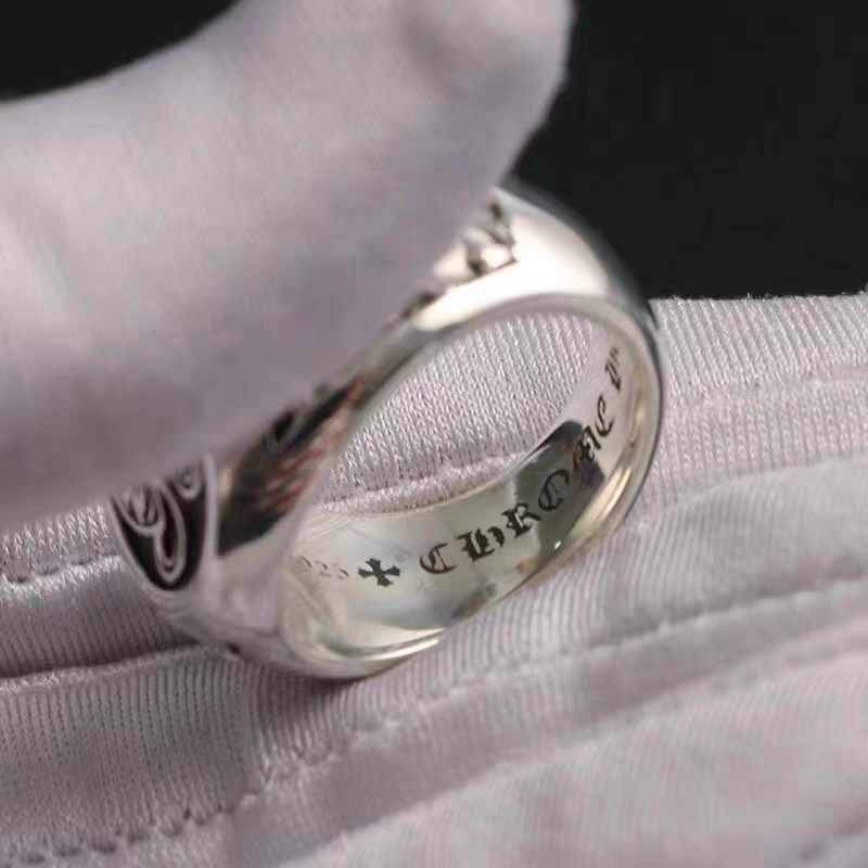 Klx925 Silver Punk Couple Rings for Men and Women, Heavy Craftsmanship, Vintage Sanskrit Classic, Thick and RobustProduct LinkRefresh