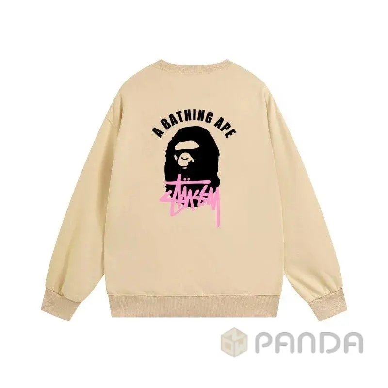 High quality co branded classic ape print round neck hoodie 2 pcs add : 18030258501 if you need size guide