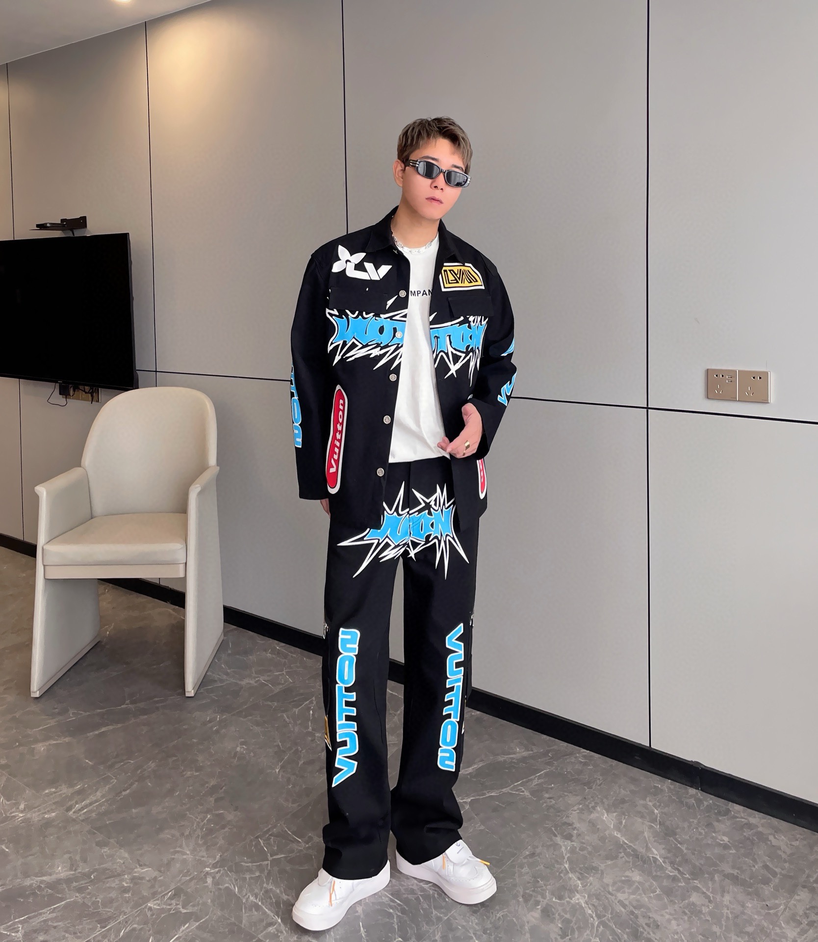 High quality denim suit
