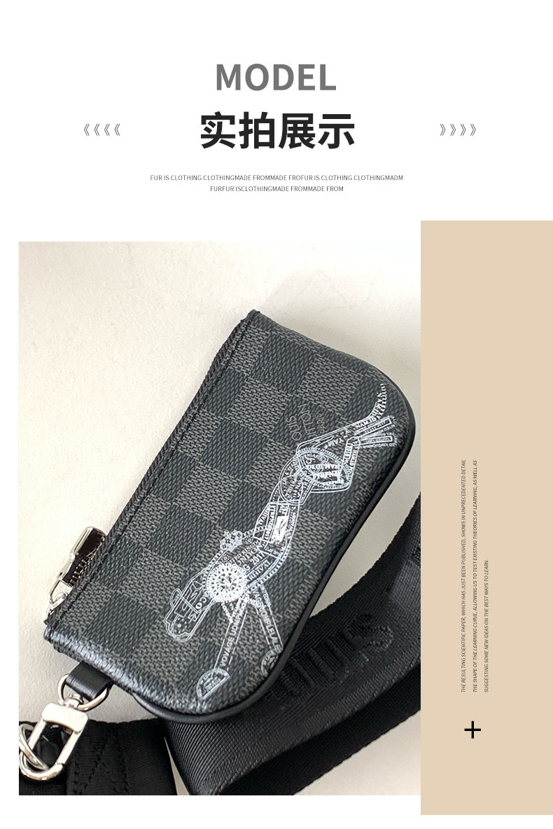 High quality men's chest bag mailman bag, please add : 18030258501 if you need size guide