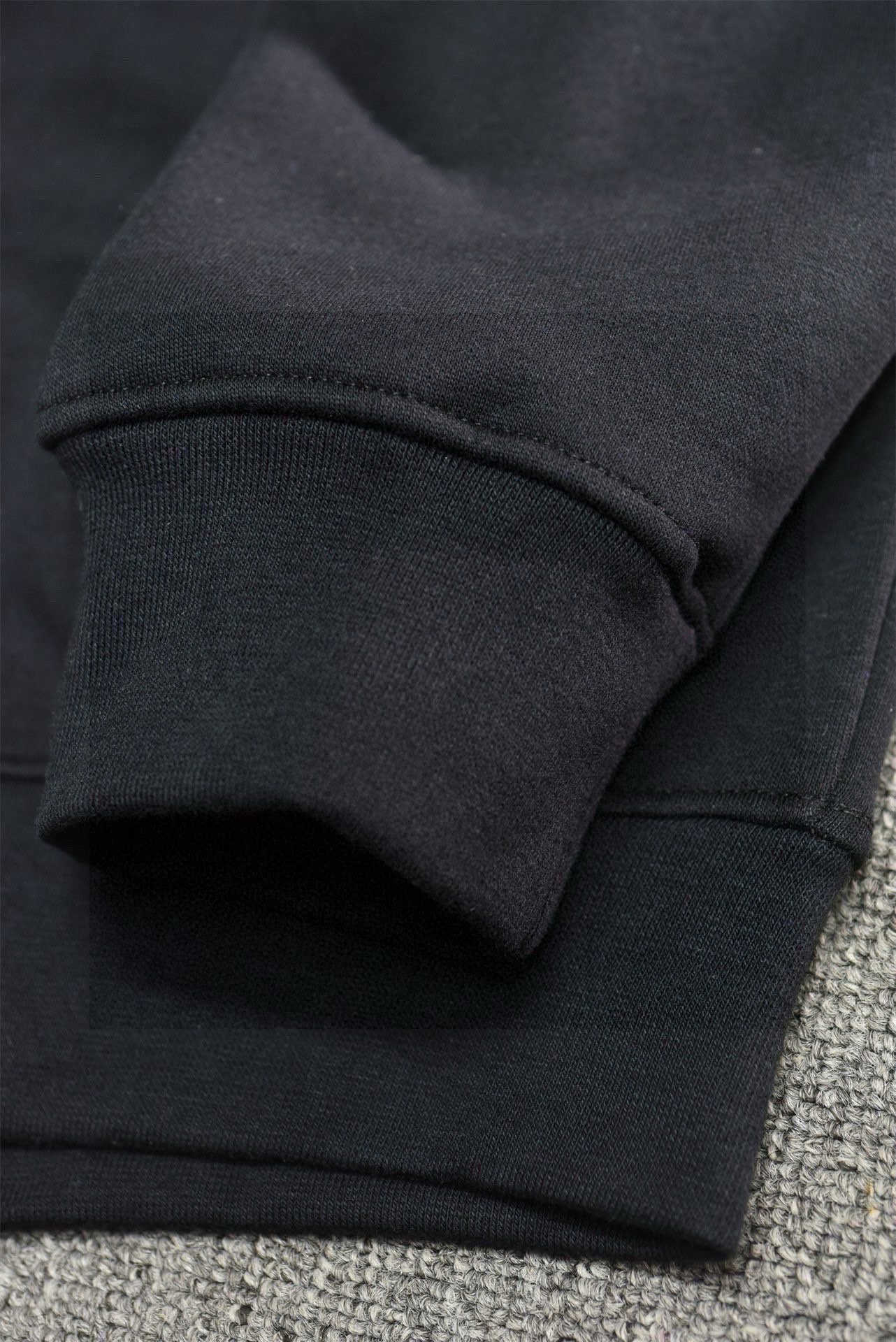 High quality simple color printed fleece round neck hoodie 1 pls add : 18030258501 if you need size guide