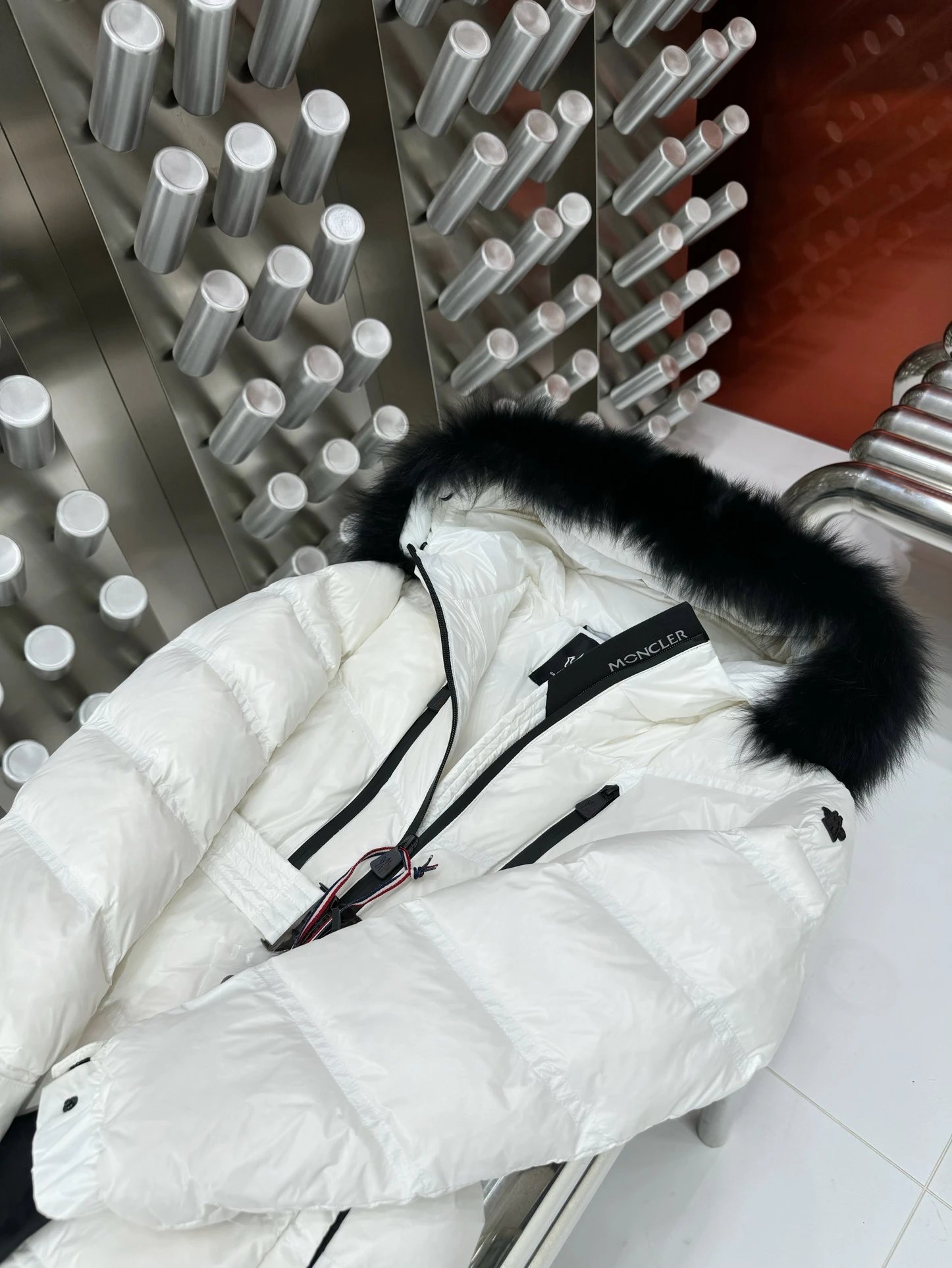 Short casual down jacket