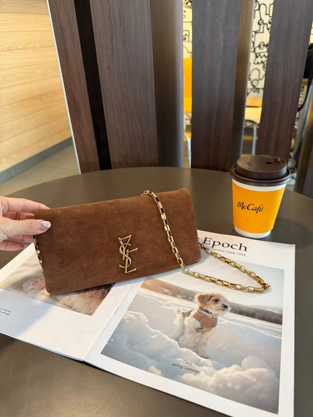 High quality chain shoulder diagonal envelope package