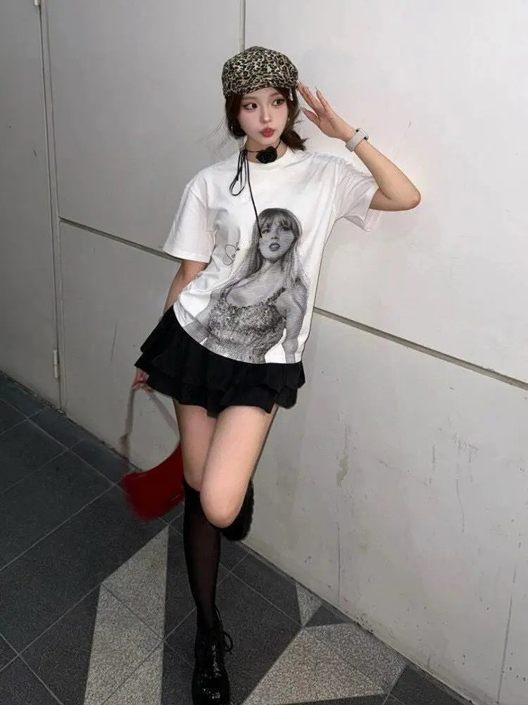 High quality pure cotton creative short sleeves