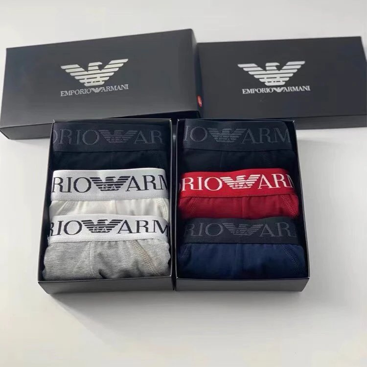 High quality men's underwear in a box of three, available in any color