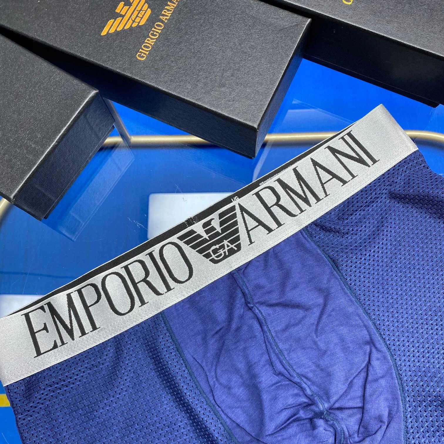 High quality men's underwear in a box of three, available in any color