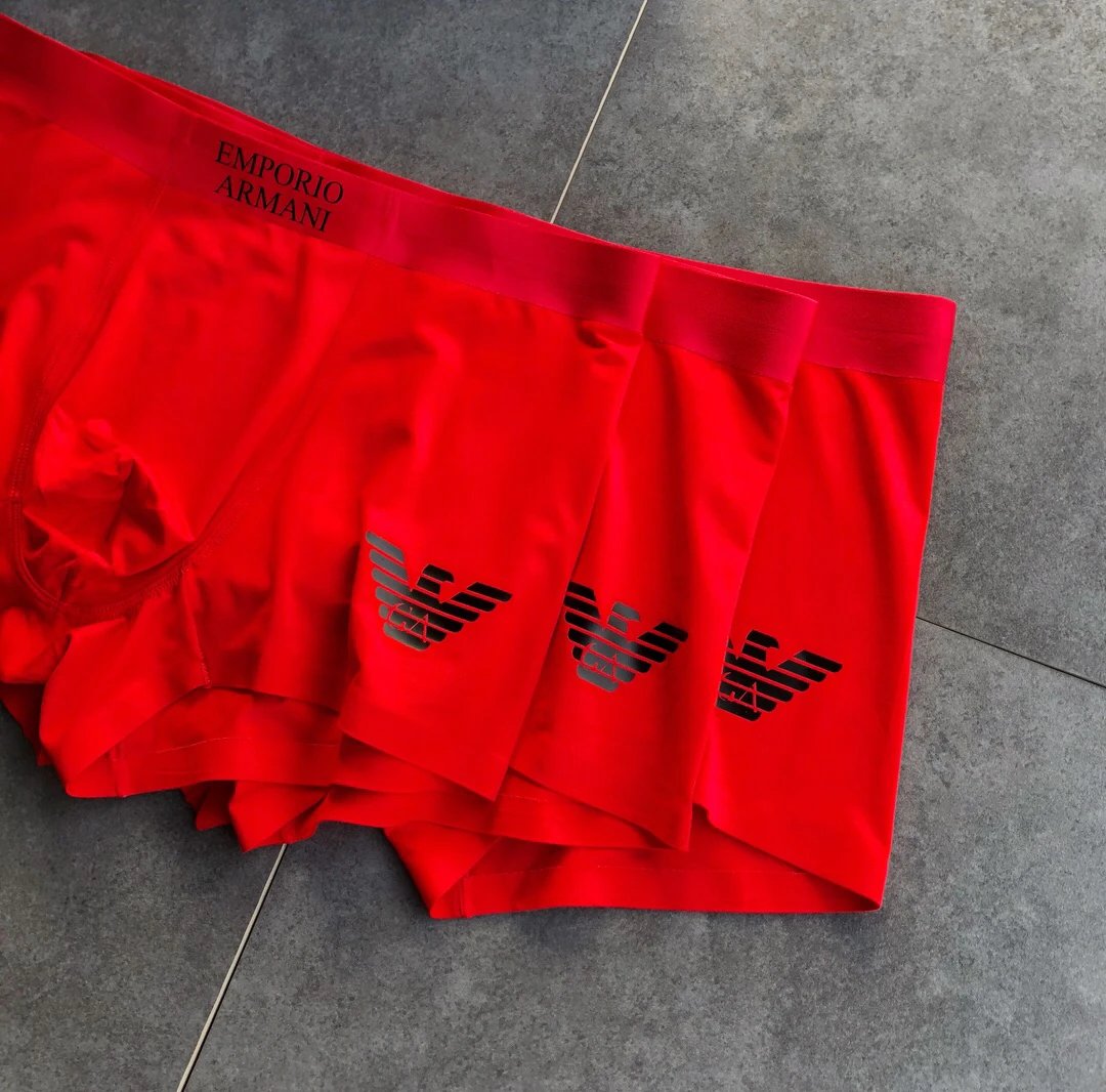 High quality men's underwear in a box of three, available in any color