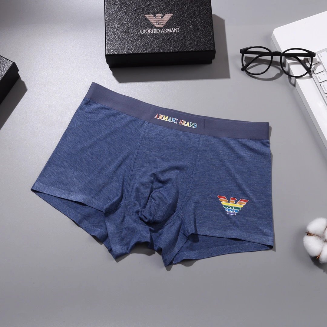 High quality men's underwear in a box of three, available in any color