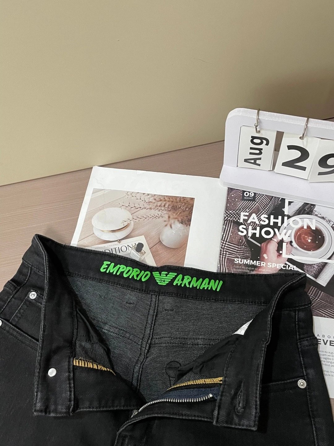 New high-end men's stretch brand trendy pants and jeans
