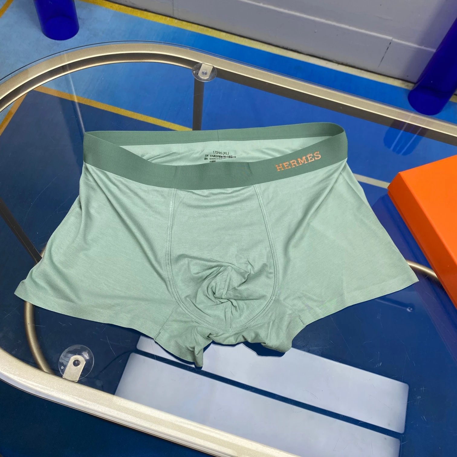 High quality men's underwear in a box of three, with a color selection of 12