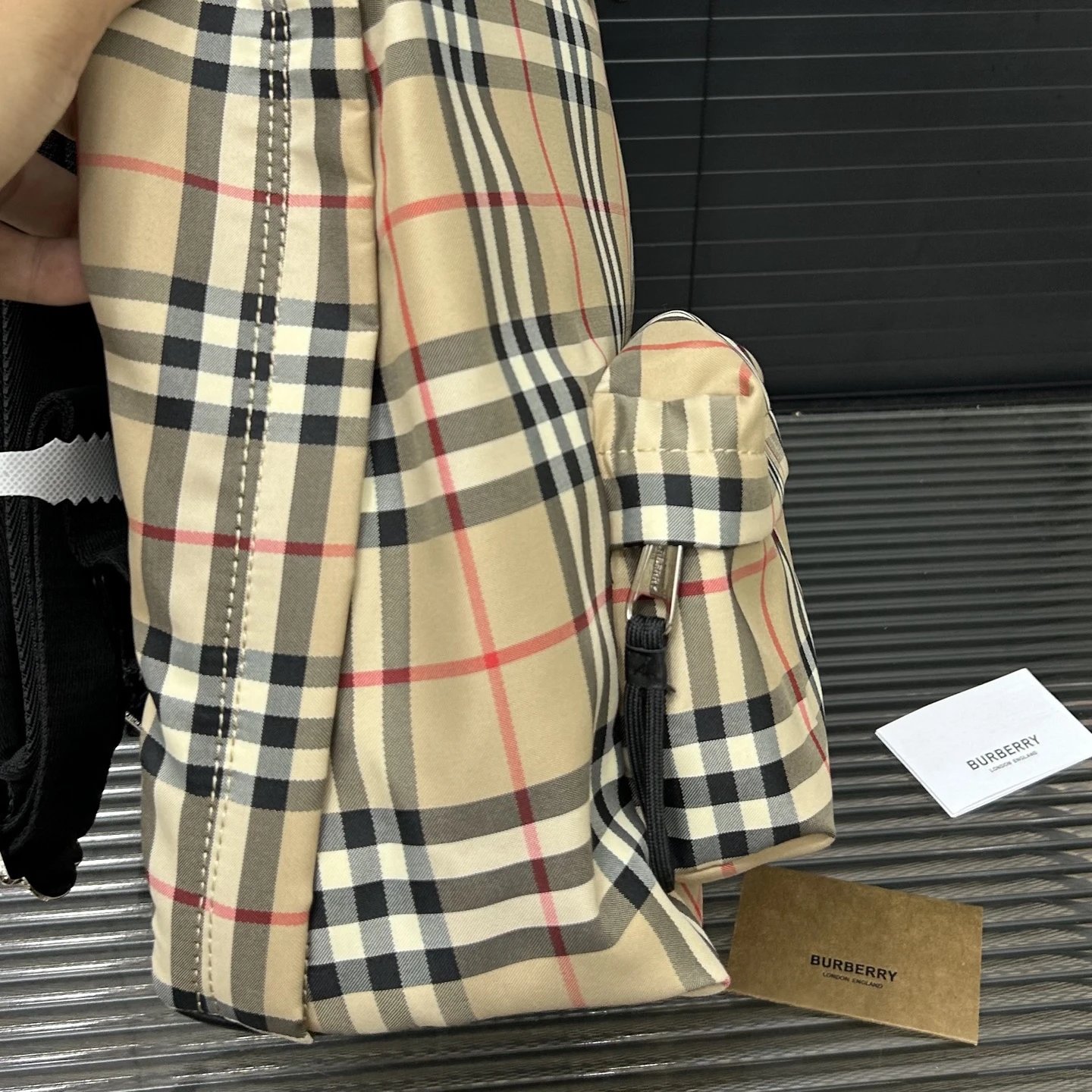 High quality checkered backpack