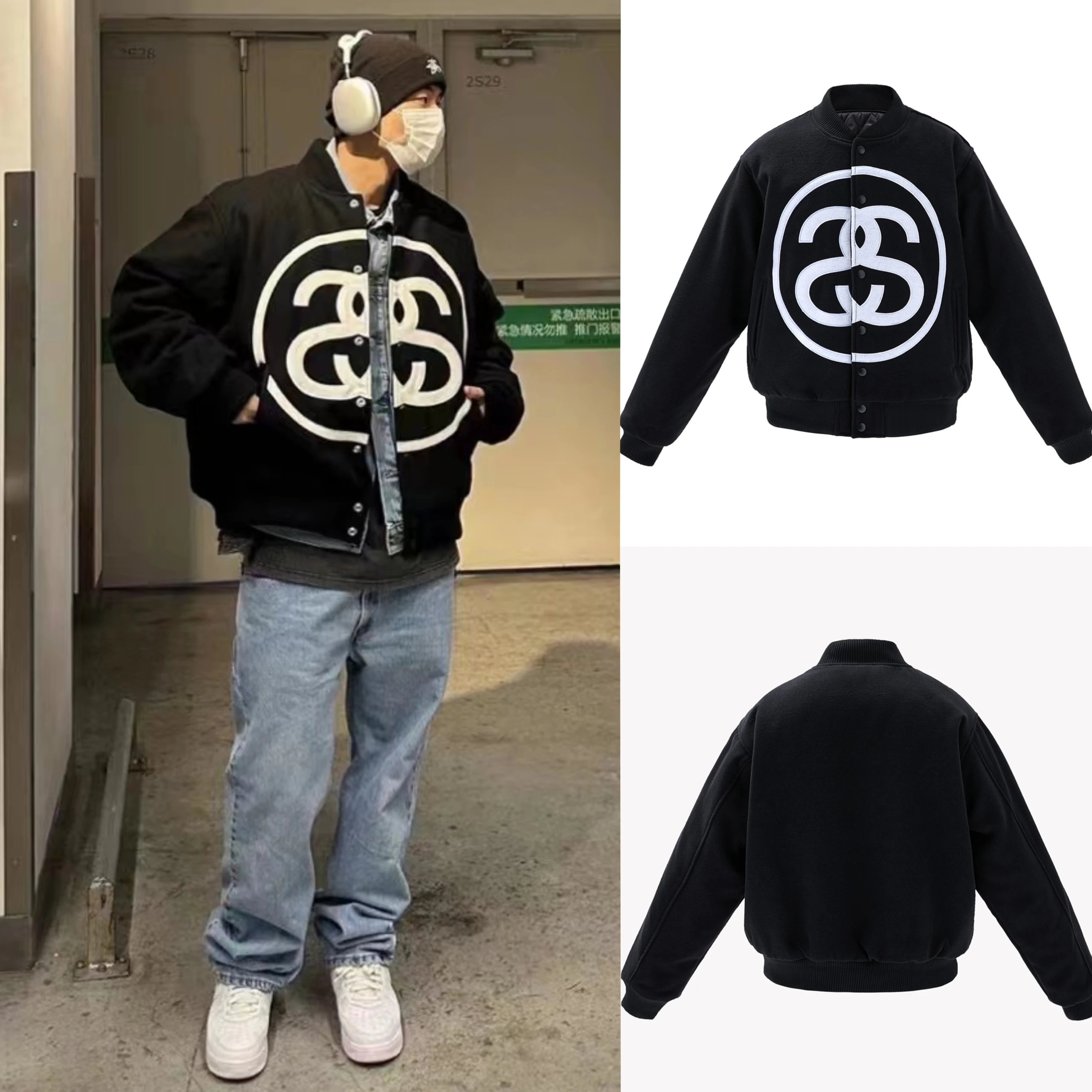 New high-quality leather jacket jacket