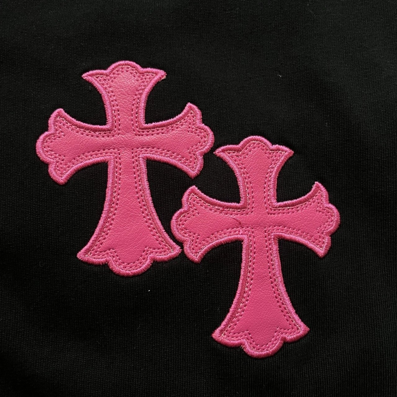 High quality cross print embroidered short sleeved shirt 2 1:1 pls add : 18030258501 if you need size guide