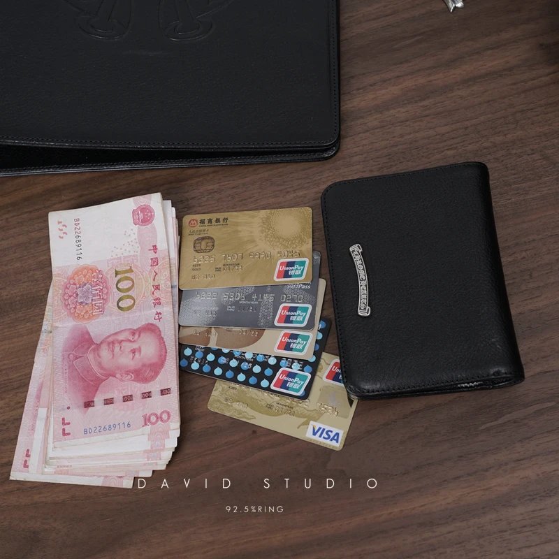 High quality 925 silver short wallet fashionable wallet