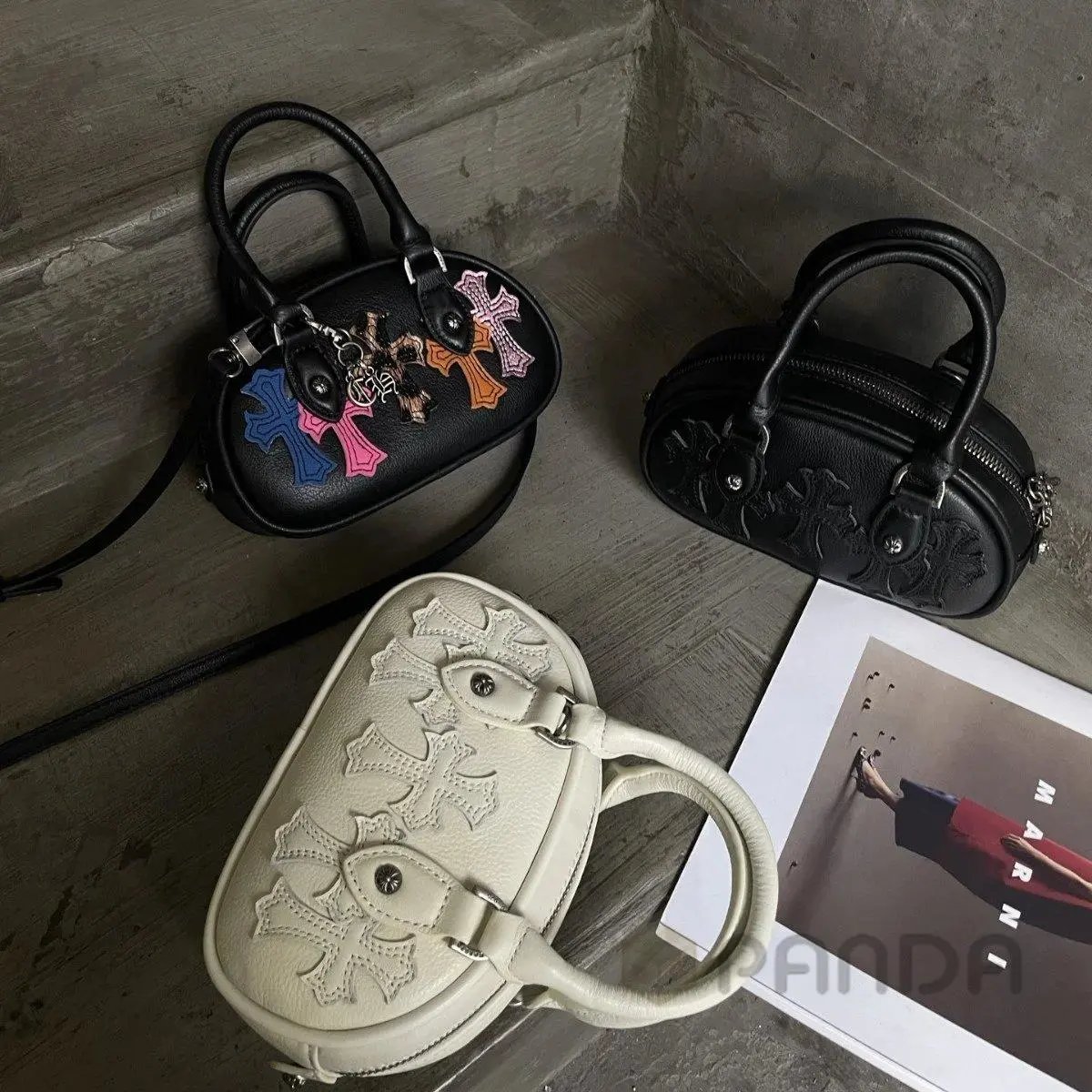 High quality color cross heart bag, please add : 18030258501 if you need size guide