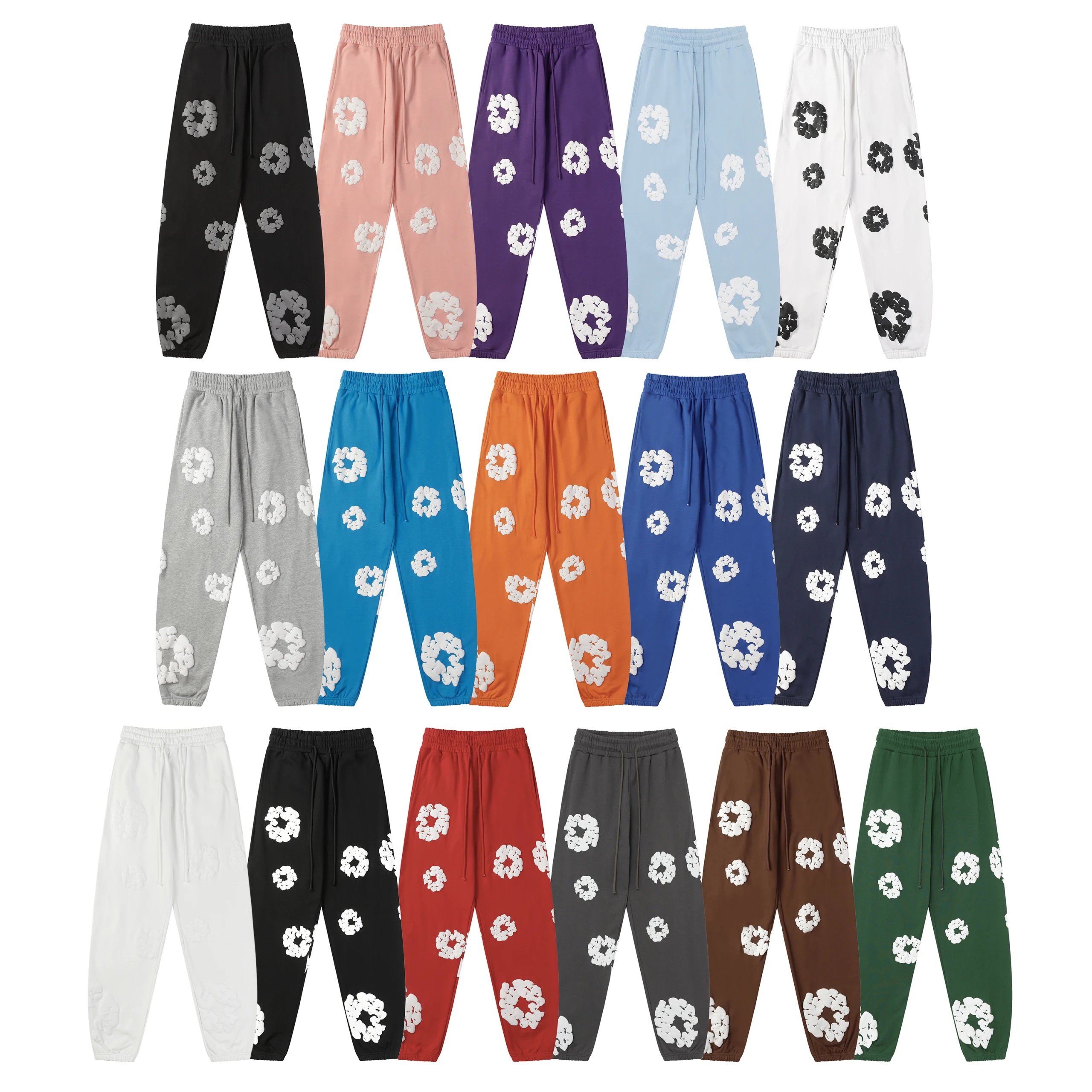 New High Quality White Fleece Set (16 color style)