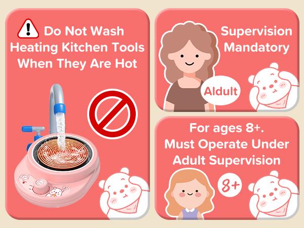 Kids Cooking Sets Real Pink Play Mini Kitchen, Safe Real Food Making Knife Set for Children 8-12 &mdash; Montessori Toy, Valentine&rsquo;s Day Gift Ideas for Kids