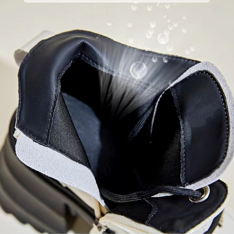 🔥Weihnachten Heißer Verkauf🎁Damenstiefel mit hohem Absatz und Reißverschluss aus Leder