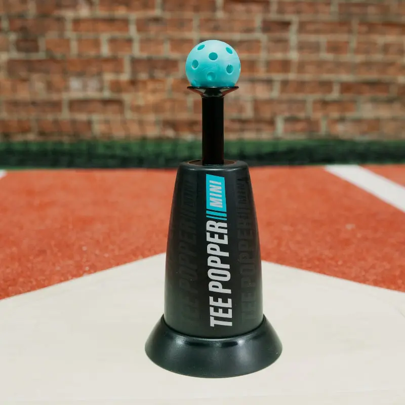 Tee Popper 6 Ball Bundle - Baseball Training Hitting Aid with 46" Pop Height & 3-Second Dwell Time for Solo Drills