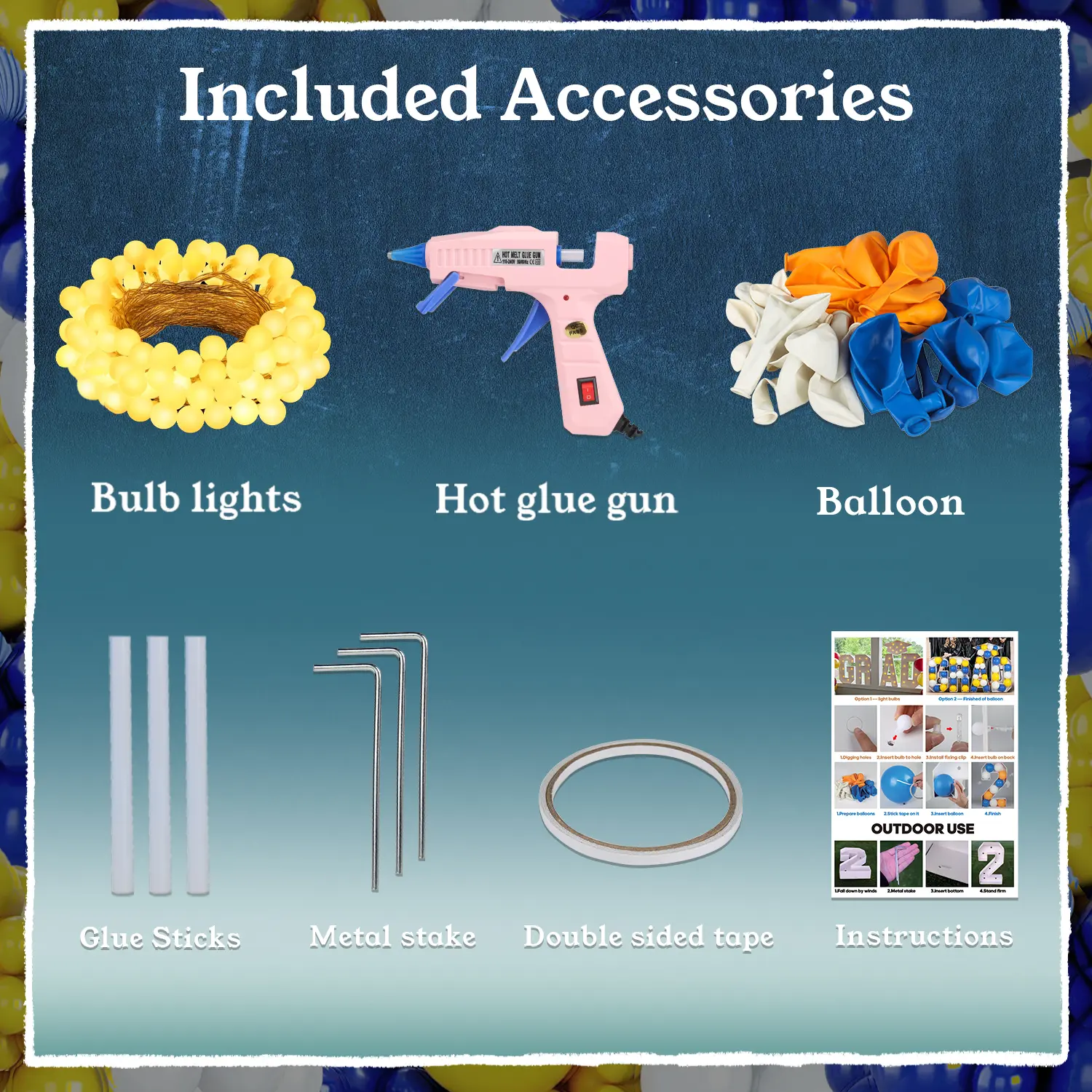 2026 Graduation Party DIY Decorations - 2.3FT Pre-Cut 2026/GRAD/26 Marquee Letter Sign with Light - DIY Mosaic Foam Board Includes Glue Gun Balloons for Kindergarten Preschool College Prom